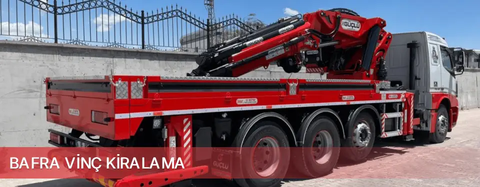 Bafra İlçemi Vinç Kiralama
